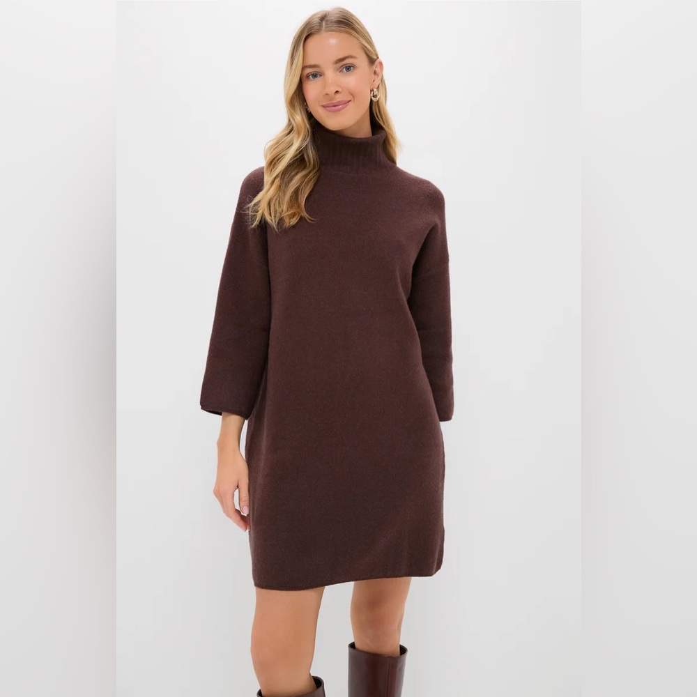 Tuckernuck Chocolate Vivienne Turtleneck Dress